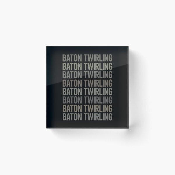 Item preview, Gray Text Art Baton Twirling Twirl Twirler designed and sold by TarynBrown3126.