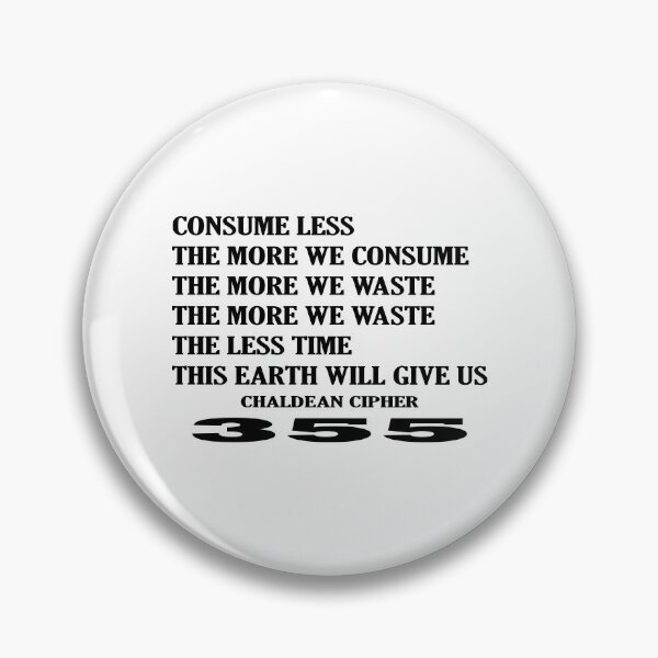Item preview, Quote Consume Less designed and sold by Scrambledwords.