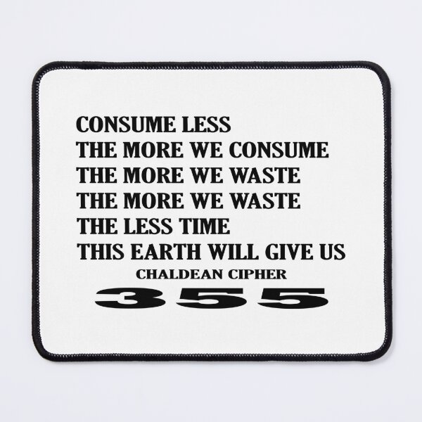 Item preview, Quote Consume Less designed and sold by Scrambledwords.