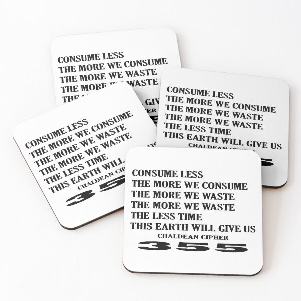 Item preview, Quote Consume Less designed and sold by Scrambledwords.