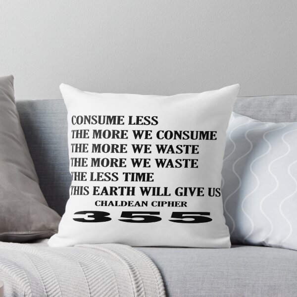Item preview, Quote Consume Less designed and sold by Scrambledwords.