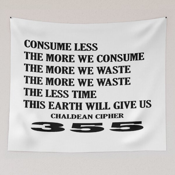 Item preview, Quote Consume Less designed and sold by Scrambledwords.