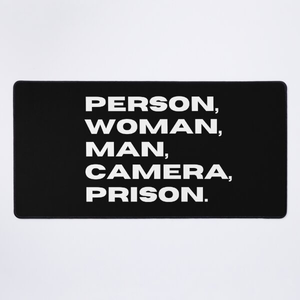 Item preview, Person Woman Man Camera Prison | Funny Political Humor | 2022 Midterm Election designed and sold by KonnichiwaStore.