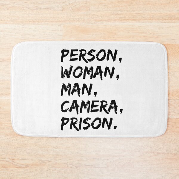 Item preview, Person Woman Man Camera Prison | Funny Political Humor | 2022 Midterm Election designed and sold by KonnichiwaStore.