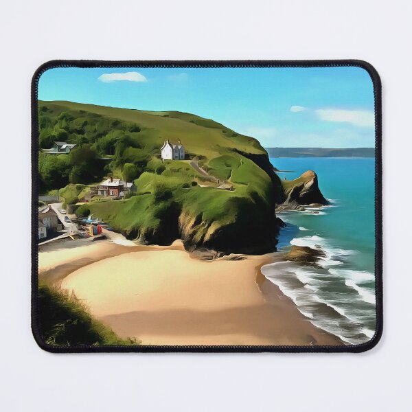 Item preview, Llangrannog beach (Painting) designed and sold by cmphotographs.