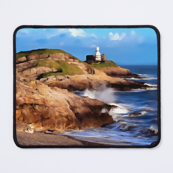 Item preview, Mumbles Lighthouse (Painting) designed and sold by cmphotographs.