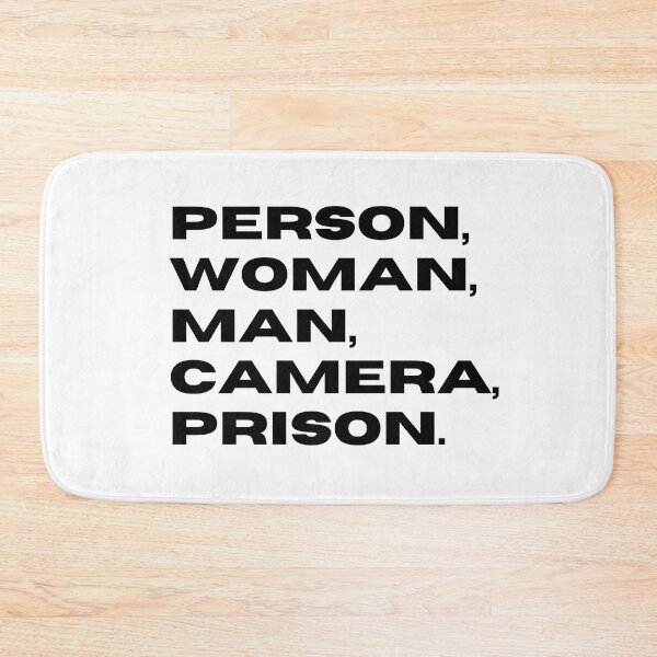 Item preview, Person Woman Man Camera Prison | Funny Political Humor | 2022 Midterm Election designed and sold by KonnichiwaStore.