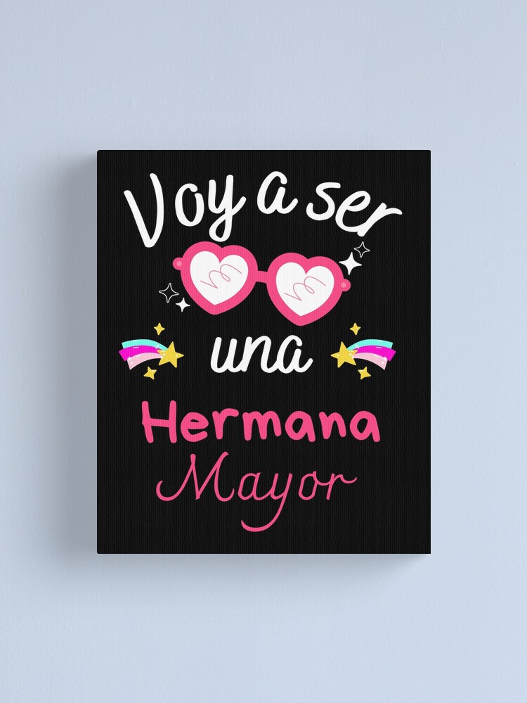 Voy a ser una Mamá Anuncio Embarazo Maternas Día del Madre Canvas Print  for Sale by mamaehm