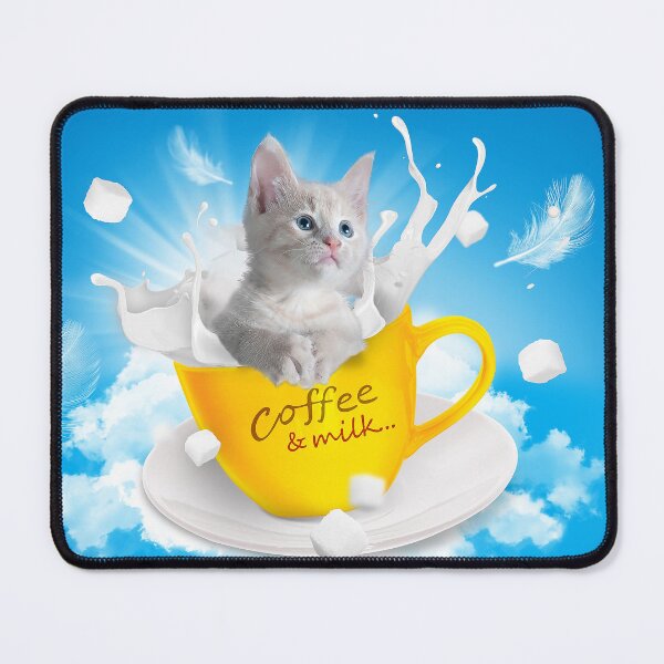 Item preview, A cat in a coffee and milk cup designed and sold by cmphotographs.