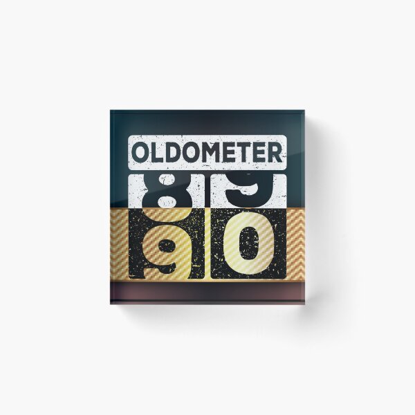 Item preview, Oldometer 89 to 90 Funny Birthday Gift designed and sold by Karry-Pat.