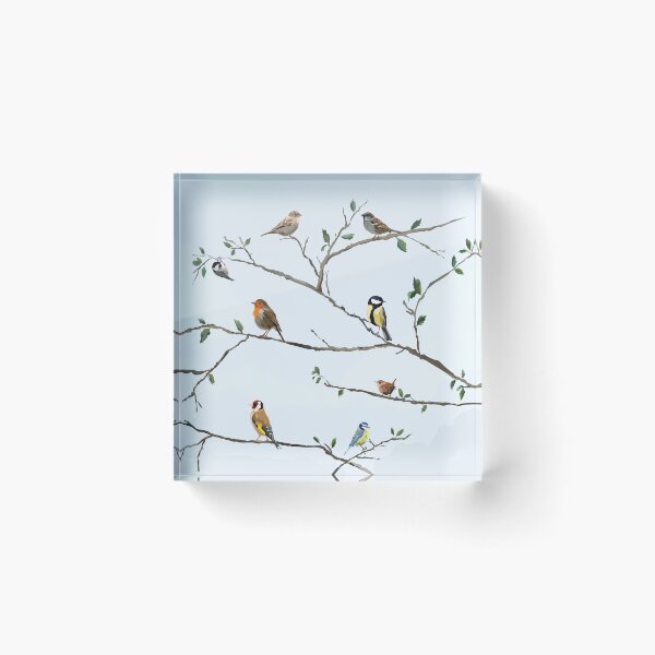 Item preview, Garden birds fill the trees designed and sold by snewdesigns.