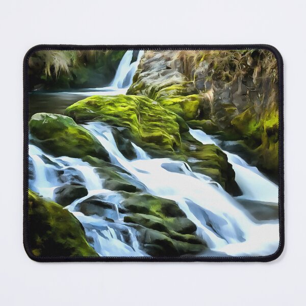 Item preview, Ingleton Waterfall (Painting) designed and sold by cmphotographs.