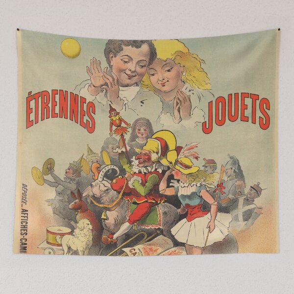 Item preview, ETRENNES JOUETS Exhibition and Sales Vintage French Art Nouveau Poster designed and sold by retroposters.