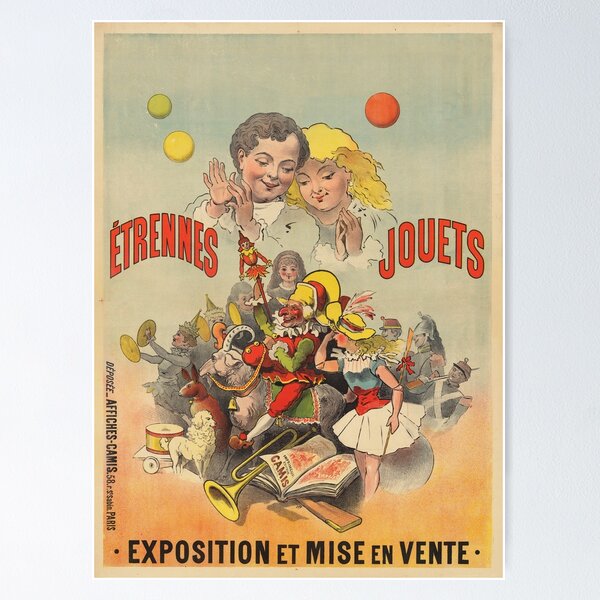 Item preview, ETRENNES JOUETS Exhibition and Sales Vintage French Art Nouveau Poster designed and sold by retroposters.