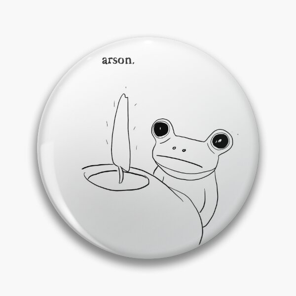 Artikelvorschau, Arson Frog in Front of Flame Artist's Rendition entworfen und verkauft von superraddd.