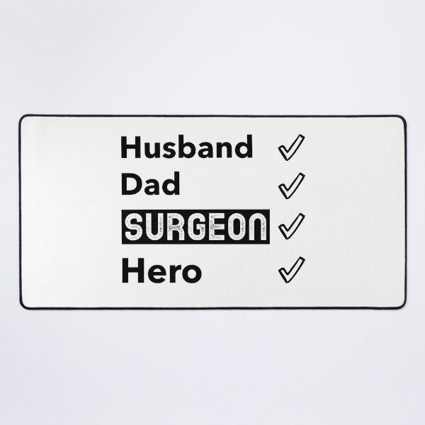 Item preview, Husband Dad Surgeon Hero Checked designed and sold by Medisigne.