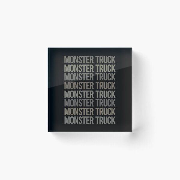 Item preview, Gray Text Art Monster Truck Trucks designed and sold by TarynBrown3126.