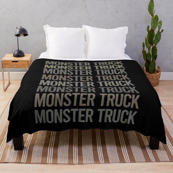Item preview, Gray Text Art Monster Truck Trucks designed and sold by TarynBrown3126.