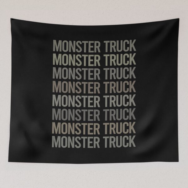Item preview, Gray Text Art Monster Truck Trucks designed and sold by TarynBrown3126.