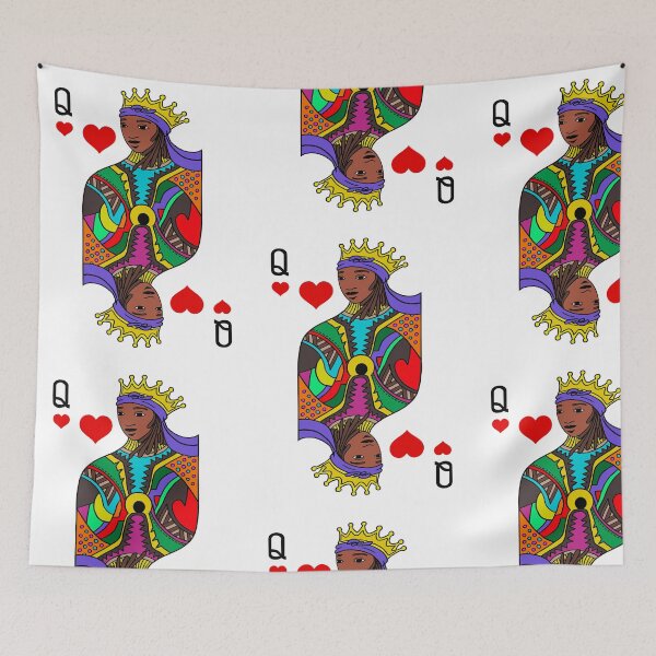 Item preview, Hand drawn Queen of hearts playing card artwork designed and sold by Giovanni-c.