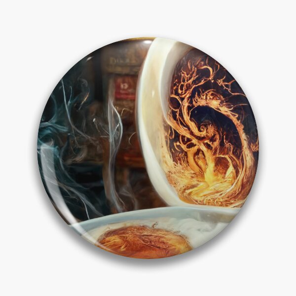Item preview, Hyper realistic Dalgona Coffee Cup with Gold Resin Art designed and sold by Yellow Coffee.