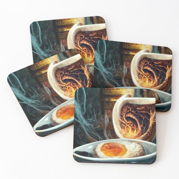 Item preview, Hyper realistic Dalgona Coffee Cup with Gold Resin Art designed and sold by Yellow Coffee.