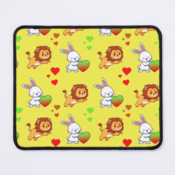 Item preview, Leo and Bunny with BJYX Love Heart Pattern Design  designed and sold by DMJPRINT.