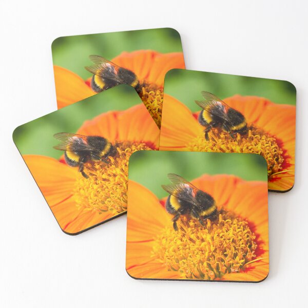 Item preview, Bumblebee On Orange Flower designed and sold by Tanya C  Smith.