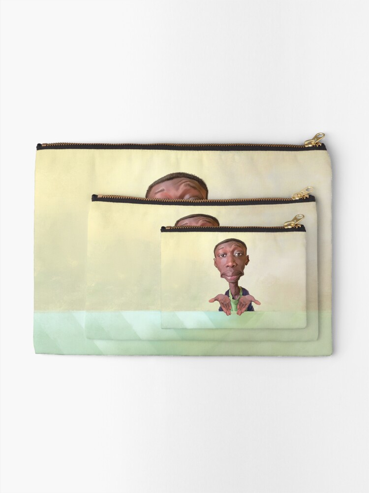 Alternate view of Khaby Lame Caricature Zipper Pouch
