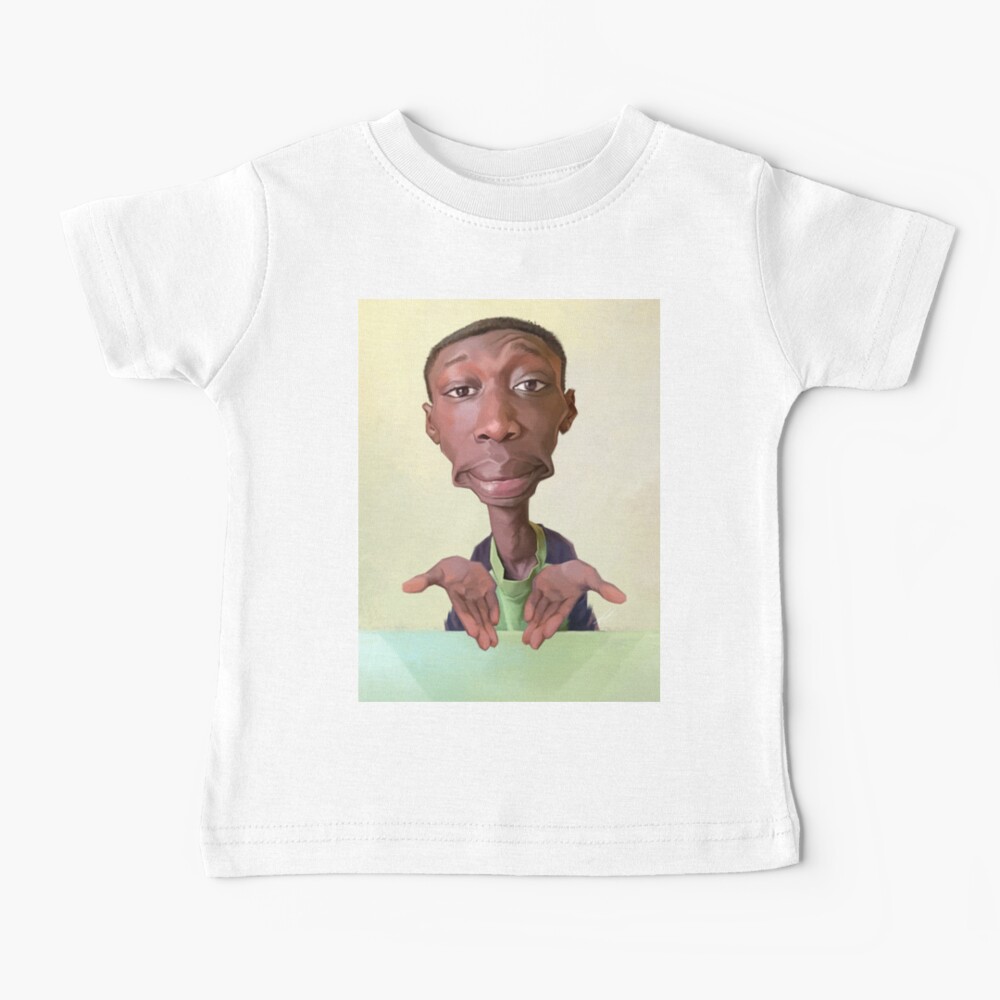 Khaby Lame Caricature Baby T-Shirt