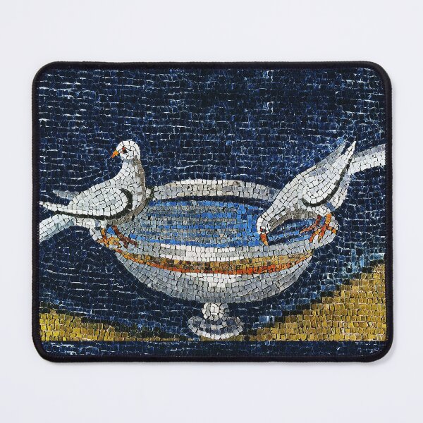 Item preview, RAVENNA BYZANTINE MOSAICS ,TWO DOVES ON FOUNTAIN  designed and sold by BulganLumini.