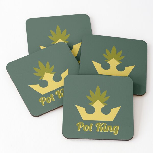 Item preview, Pot King Weed Leaf Crown Design - For Stoners/Smokers 420/Weed/Marijuana/Cannabis/Pot Lovers designed and sold by SteamParliament.