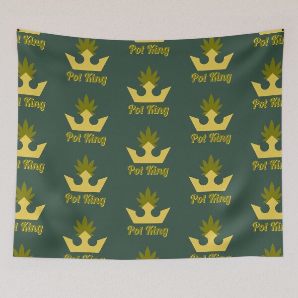 Item preview, Pot King Weed Leaf Crown Design - For Stoners/Smokers 420/Weed/Marijuana/Cannabis/Pot Lovers designed and sold by SteamParliament.