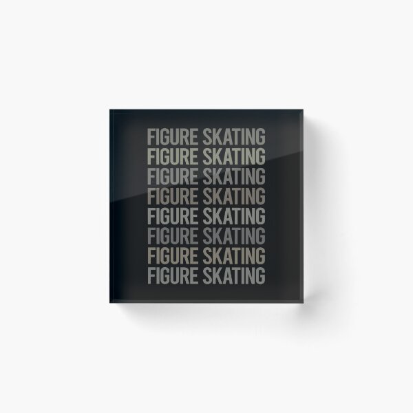 Item preview, Gray Text Art Figure Skating designed and sold by TarynBrown3126.