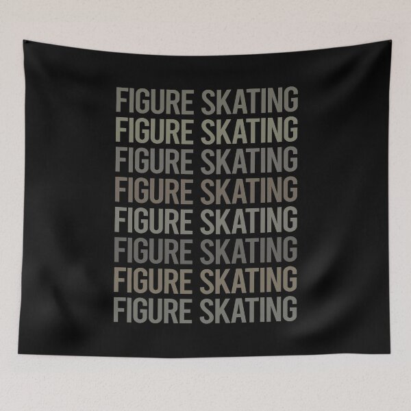 Item preview, Gray Text Art Figure Skating designed and sold by TarynBrown3126.