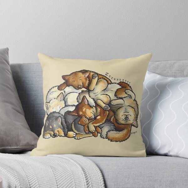 Item preview, Finnish Lapphund dogs (sleeping pile) designed and sold by animalartbyjess.