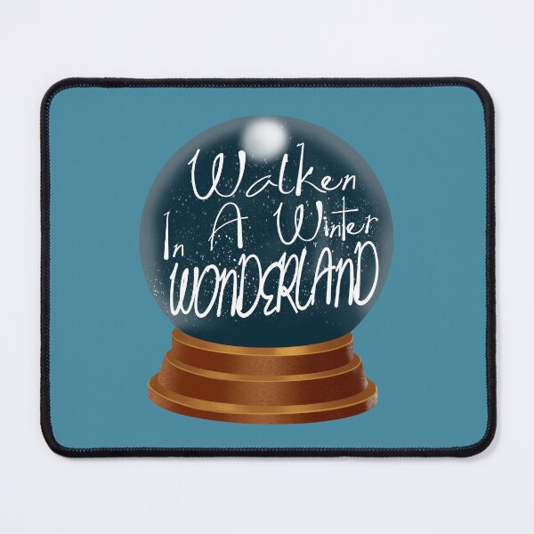 Item preview, Walken In A Winter Wonderland Snow Globe Christmas Funny Lyric Pun designed and sold by PunnyLyrics.