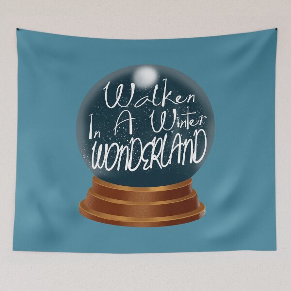 Item preview, Walken In A Winter Wonderland Snow Globe Christmas Funny Lyric Pun designed and sold by PunnyLyrics.