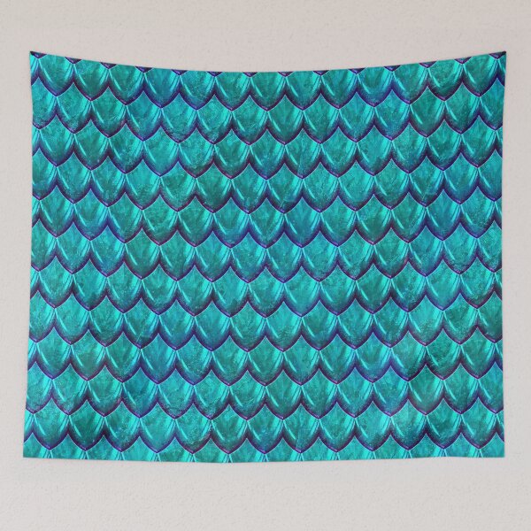 Item preview, Shimmery Aqua Mermaid Scales designed and sold by dusie.