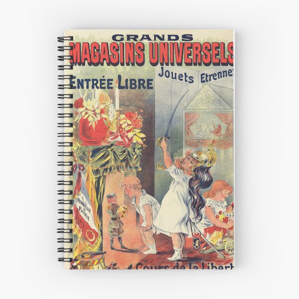 Item preview, Grand Magasins Universels Jouets Etrennes Toys Gifts 1897 Old French Poster Art  designed and sold by retroposters.