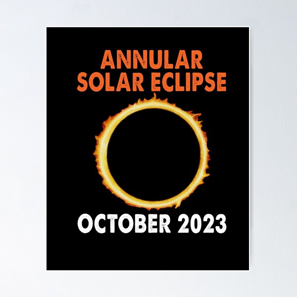 Item preview, Annular Solar Eclipse 2023 October Oct 14th Colorado Nevada designed and sold by jioissuevphaoo.