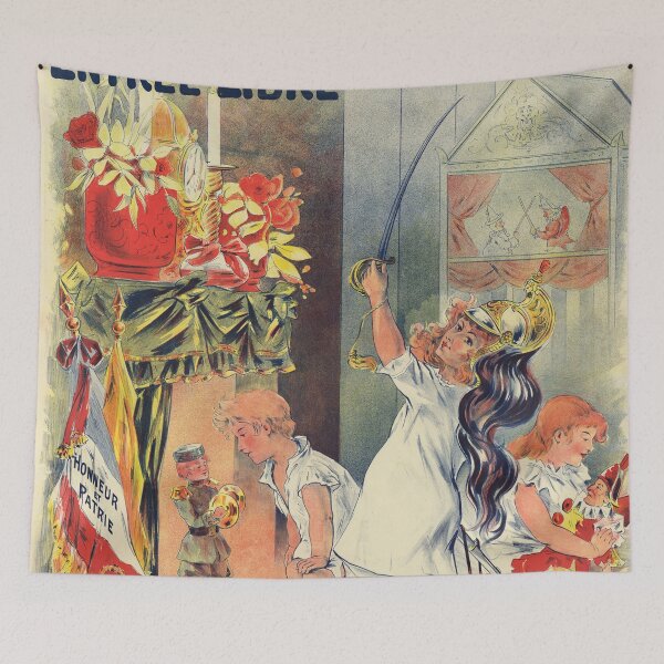 Item preview, Grand Magasins Universels Jouets Etrennes Toys Gifts 1897 Old French Poster Art  designed and sold by retroposters.
