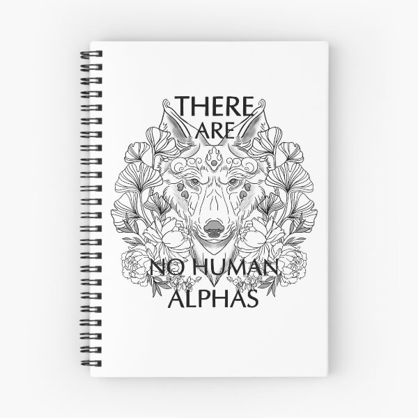 Item preview, Digital art linework statement There Are No Human Alphas designed and sold by Sanne-Marie Kohlmann.