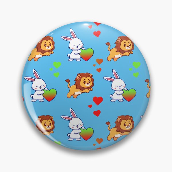Item preview, Leo and Bunny with BJYX Love Heart Pattern Design  designed and sold by DMJPRINT.