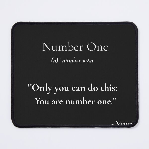 Item preview, Legendary Quotes: Number One (Vegeta) designed and sold by Frame-n-Play.