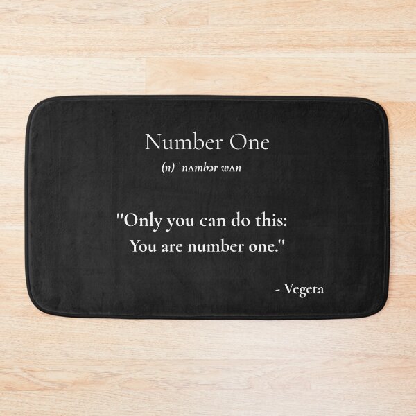 Item preview, Legendary Quotes: Number One (Vegeta) designed and sold by Frame-n-Play.