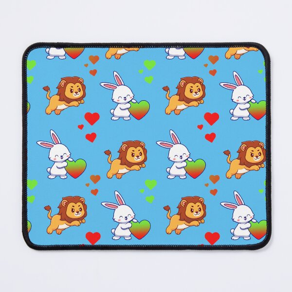 Item preview, Leo and Bunny with BJYX Love Heart Pattern Design  designed and sold by DMJPRINT.