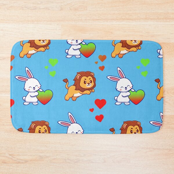 Item preview, Leo and Bunny with BJYX Love Heart Pattern Design  designed and sold by DMJPRINT.