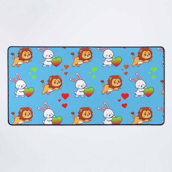 Item preview, Leo and Bunny with BJYX Love Heart Pattern Design designed and sold by DMJPRINT.