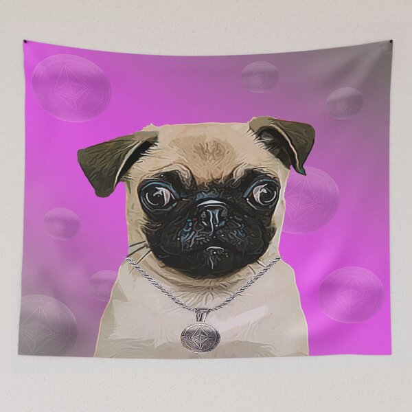 Item preview, Ethereum Pug designed and sold by L'art Designs.